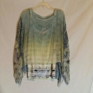 3/$30 Sale!  Tank top with overblouse